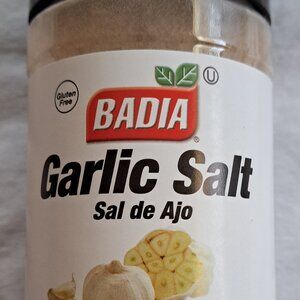 BADIA GARLIC SALT 16OZ– Premium Blend of Salt & Garlic for Seasoning